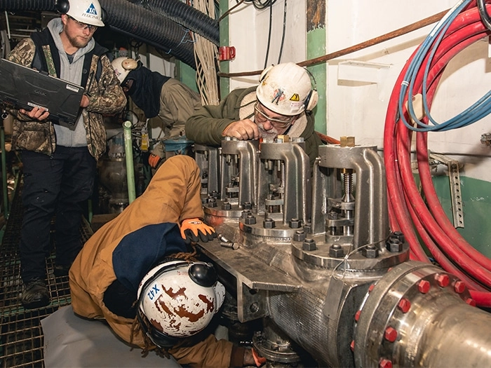 NNS Achieves Milestone: 1,000-Pound 3D-Printed Unit Installed in Carrier Pump Room