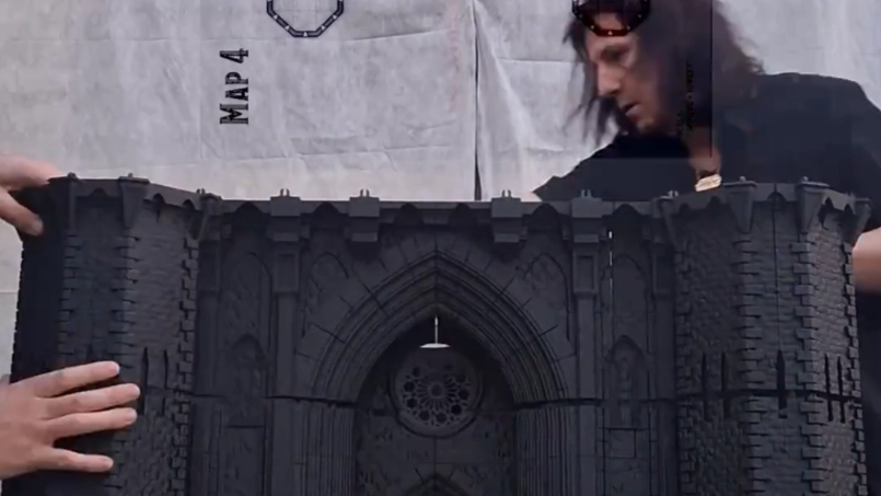 D&D Podcasters Unveil Stunning 3D Printed Giant Model of Castle Ravenloft from Curse of Strahd