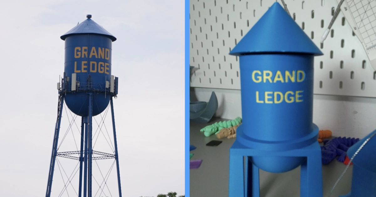 On the Road: Grand Ledge Neighbor Brings Local Landmarks to Life with 3D-Printed Models