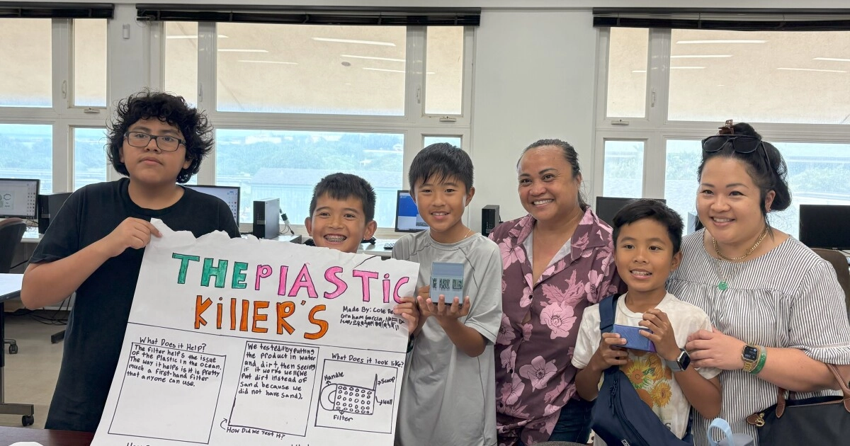 Maui Middle School Students Tackle Community Challenges through 3D Printing, Coding, and AI