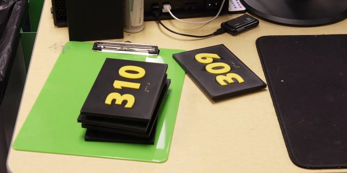 JCPS Students Create Impact: 3D Printing Braille Signs for Inclusive Classrooms