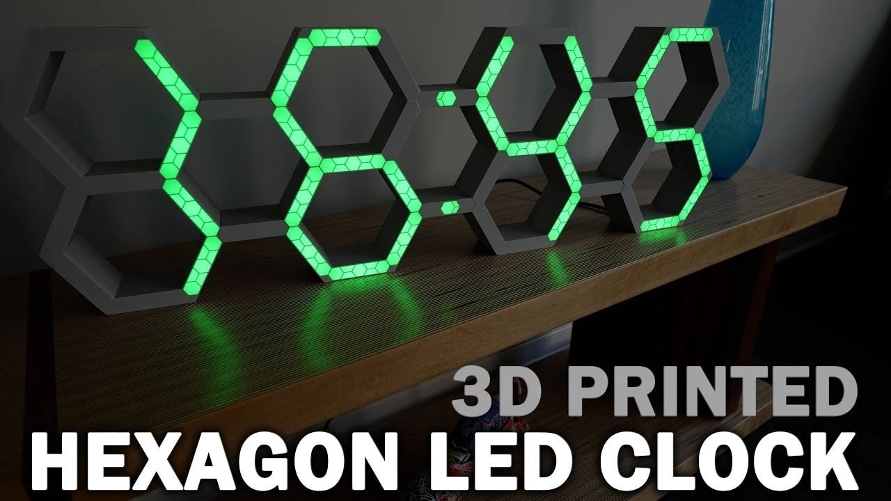 Create a Stunning Hexagon LED Clock: A DIY 3D Printing Project
