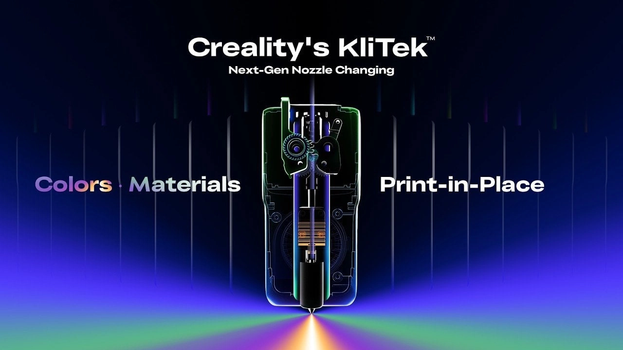 Revolutionizing 3D Printing: The New Creality KliTek System Swaps Nozzles in Just 5 Seconds to Minimize Filament Waste